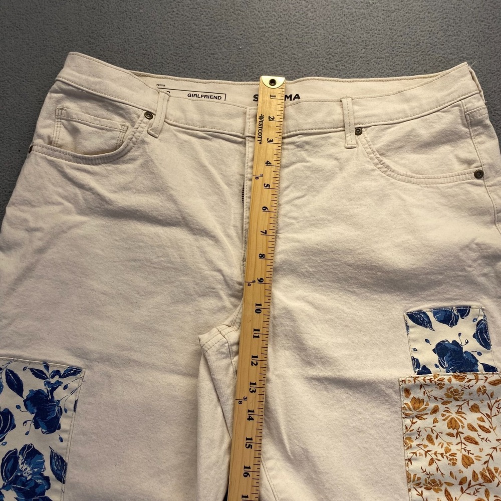 Sonoma Goods For Life Pants‎  Woman 16 Petite Ivory Classic Misses Girlfriend - Picture 6 of 12